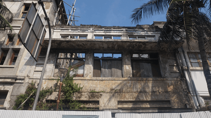 Ruins of a house from the colonial era in Kota Tua