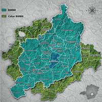 Metropolitan Belt map Belo Horizonte