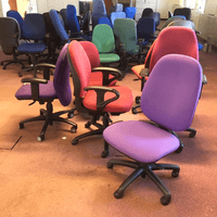 Office chairs for re-use