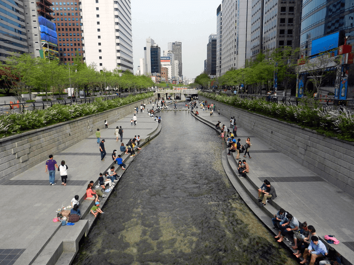 Cheonggyecheon Urban Regeneration Project | use: urban sustainability exchange