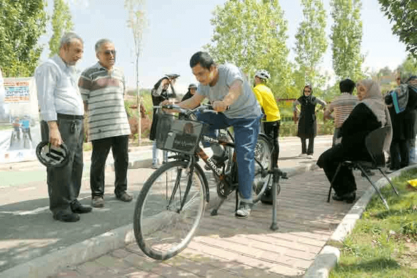 Grandmothers and people with disabilities cycling project