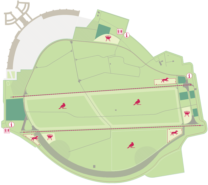 Map of former airfield