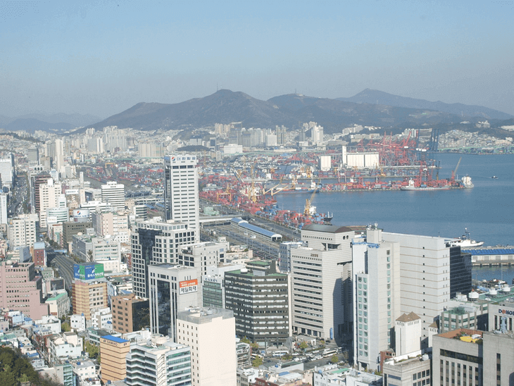 Downtown of Busan, South Korea