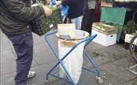 A new biodegradable bio-waste rubbish bin